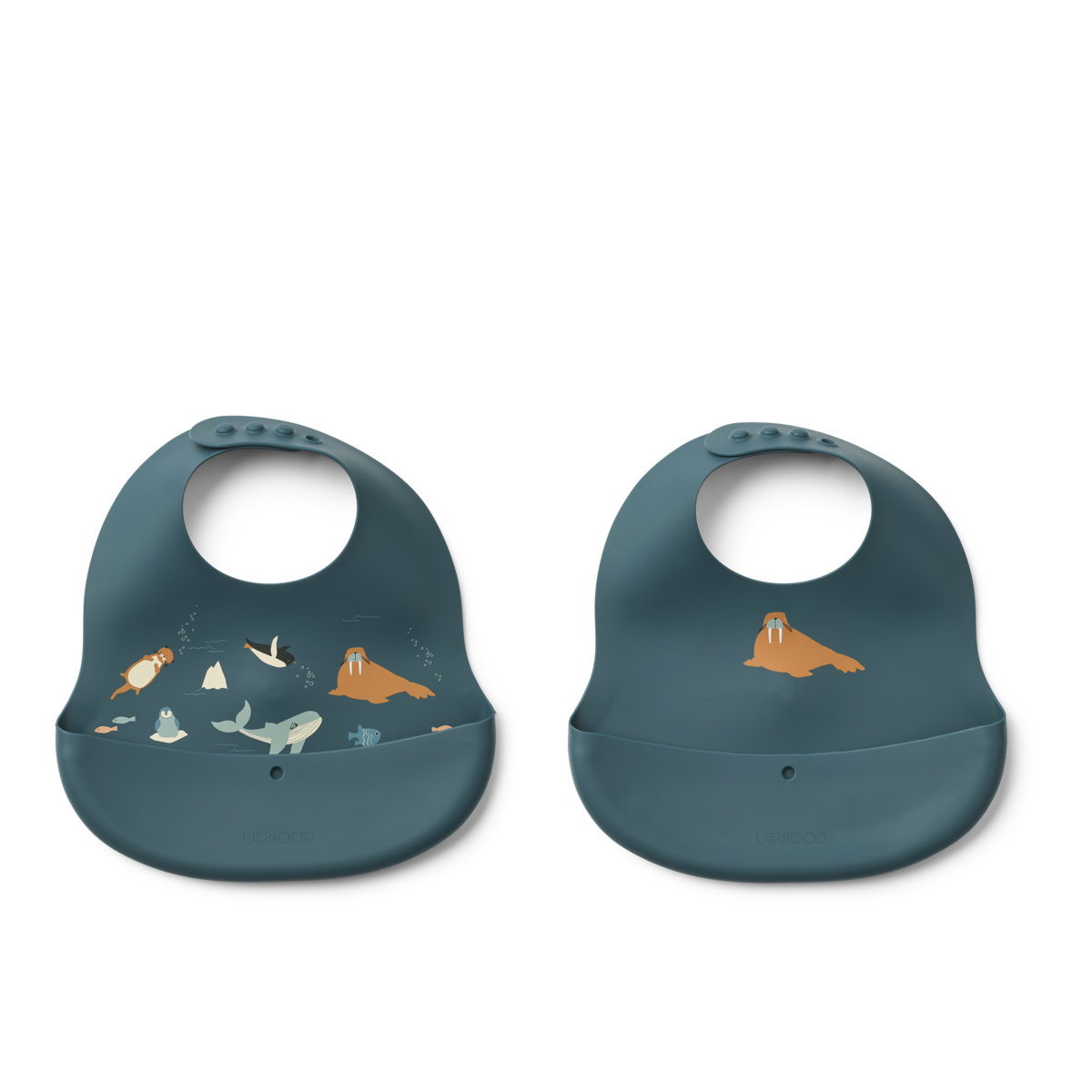 Ember Printed Bib 2-pack Arctic Sea Ocean view