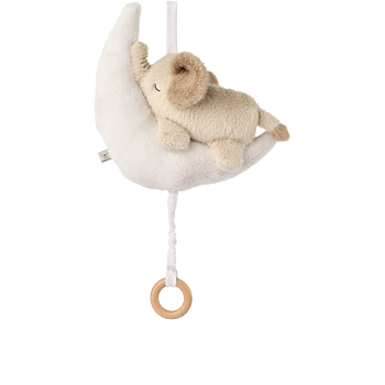 Mandy Baby Elephant Music Mobile  Mist Sandy