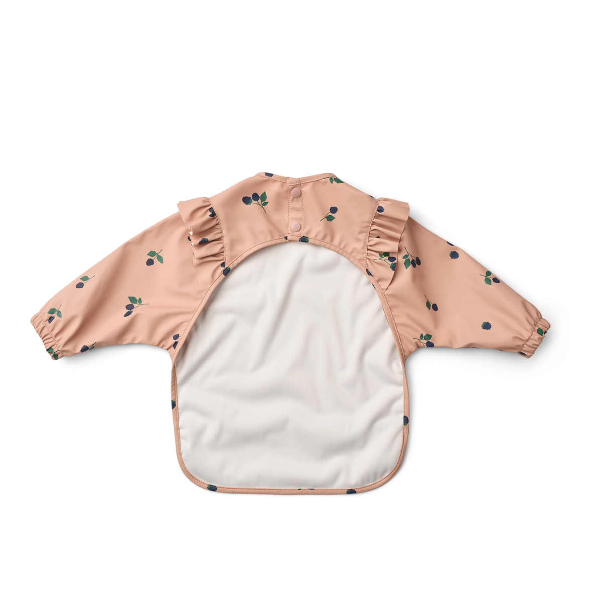 Merle Ruffle Cape Bib Berry Pale Tuscany - 2