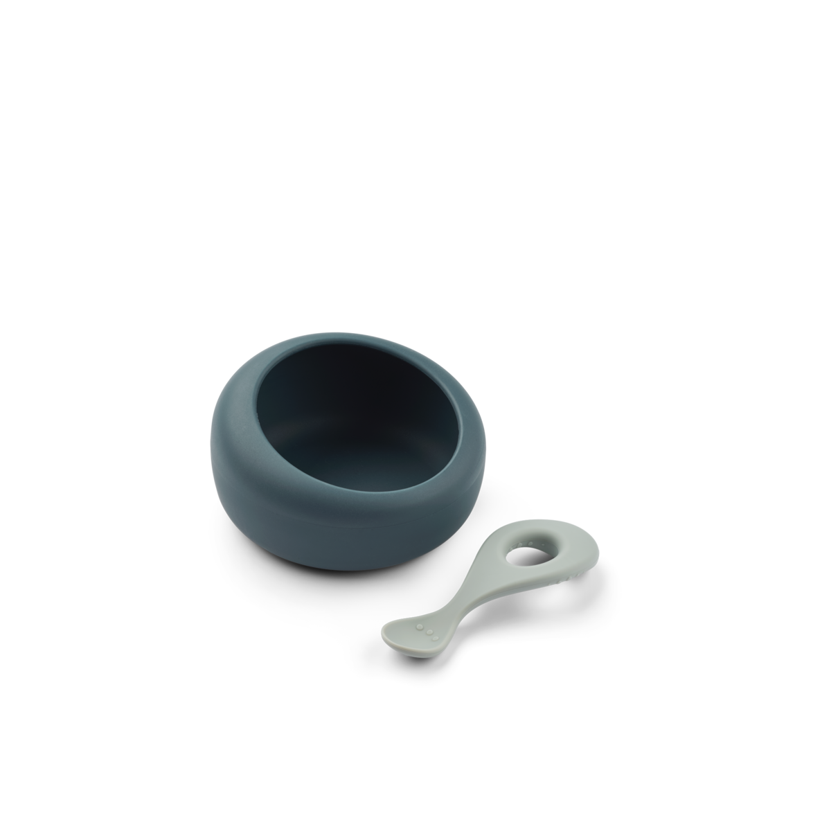 Sparia Bowl w Spoon Whale blue Dove blue