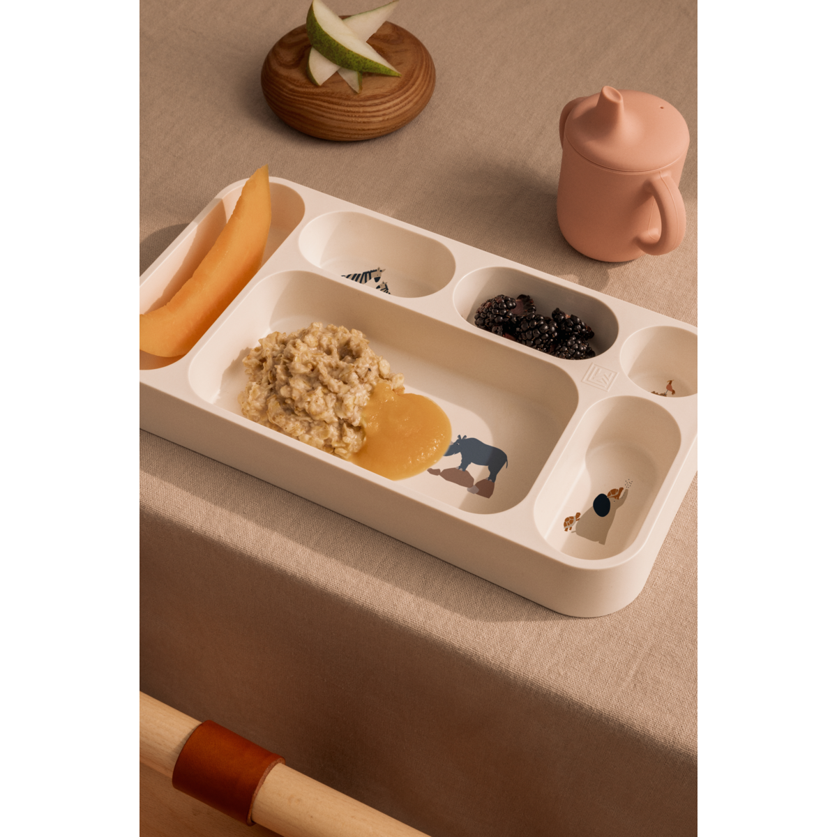 Mosu Divider Plate Peach Sea shell - 2