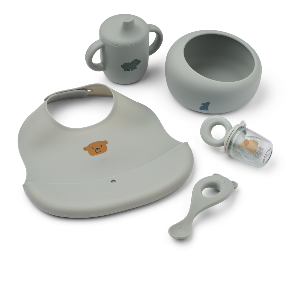 Mileah Baby Mealtime Set Dove blue