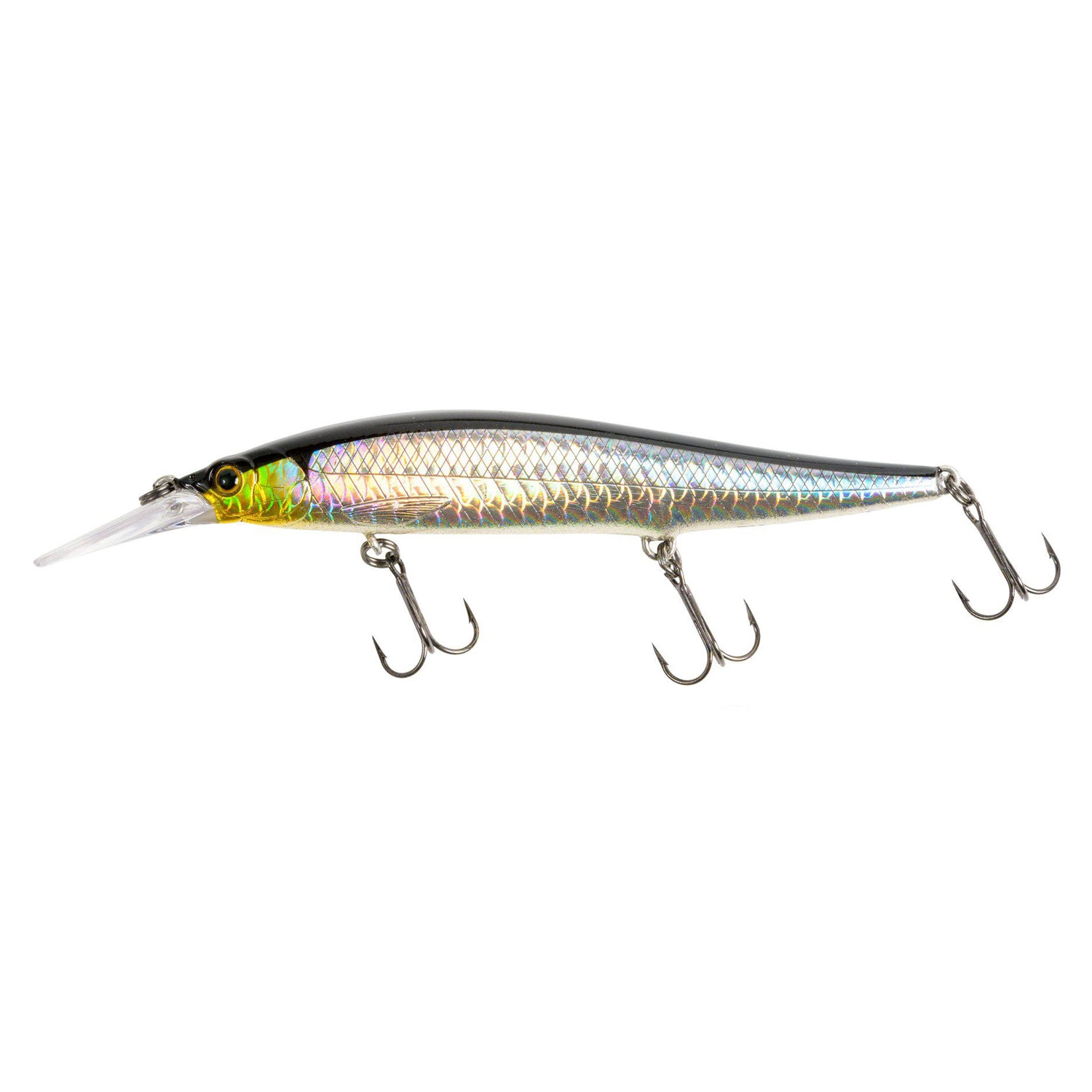 Jerkbait from the flat. 100mm long with a longer spoon that fishes deeper - silverflash