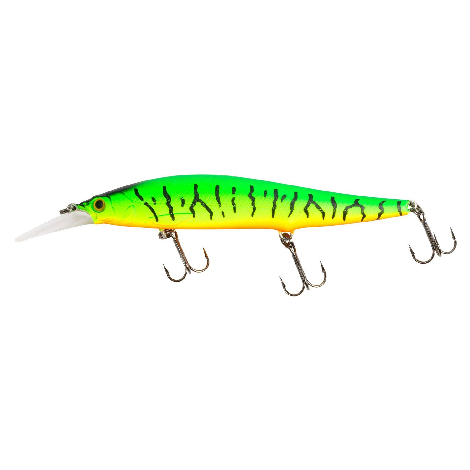 Jerkbait from the flat. 100mm long with a longer spoon that fishes deeper - firetiger