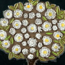 Gabi Citron-Tengborg (1972) Colorful Tree Wall Plaque 23 cm #146