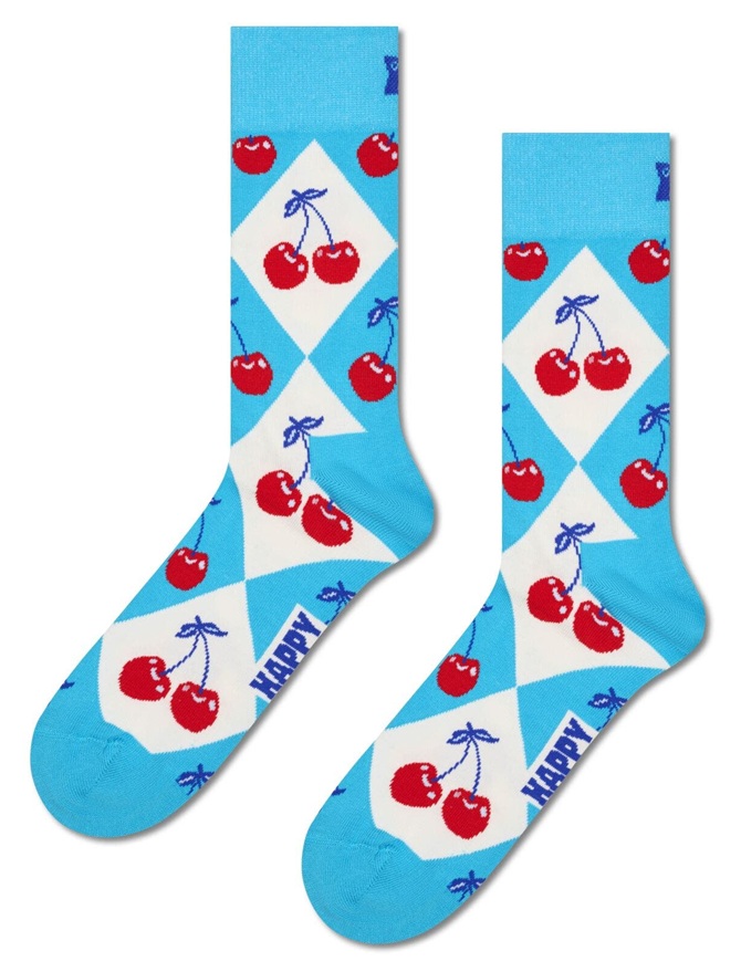 Happy Socks Cherry Argyle Sock