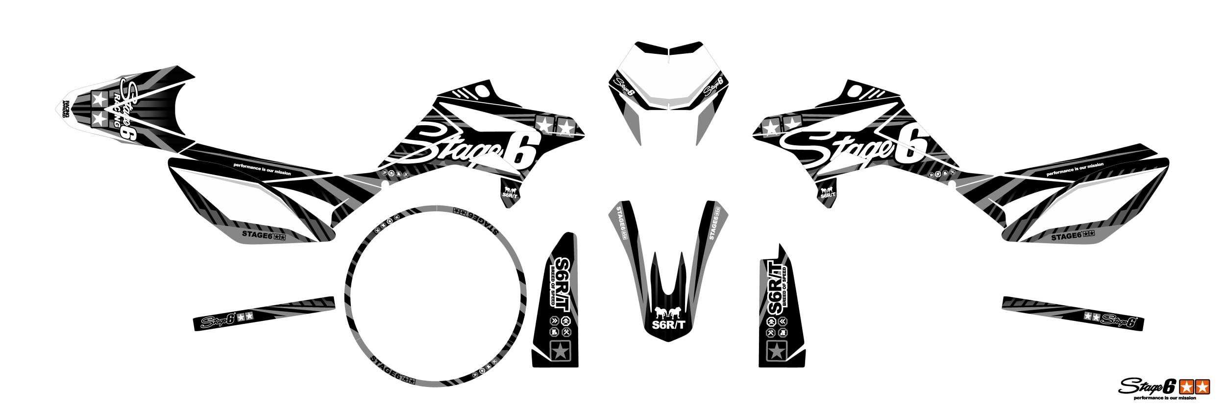 Graphic kit Black -  RR50 2011-2020 - 2