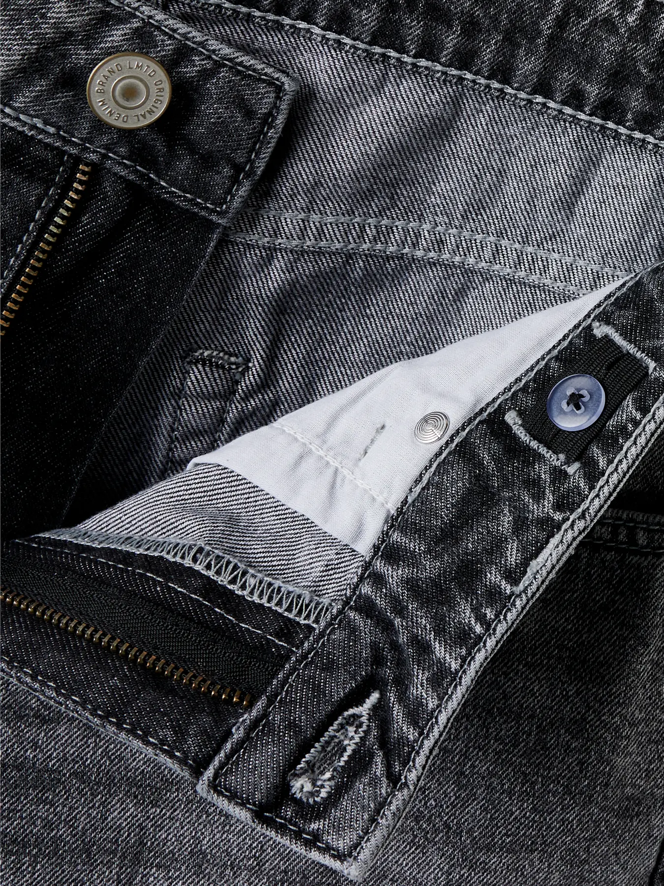NLMBEX DNM R STRAIGHT PANT NOOS Grey Denim - 3