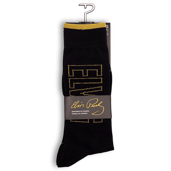Elvis – Socks, Signature Black/Gold - 2