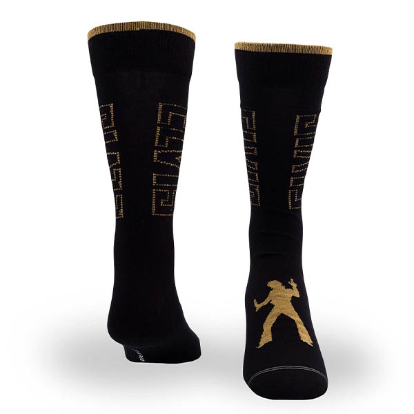 Elvis – Socks, Signature Black/Gold - 3