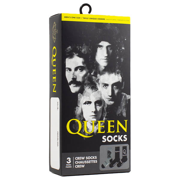 Queen – Socks, 3 Pair Gift Box
