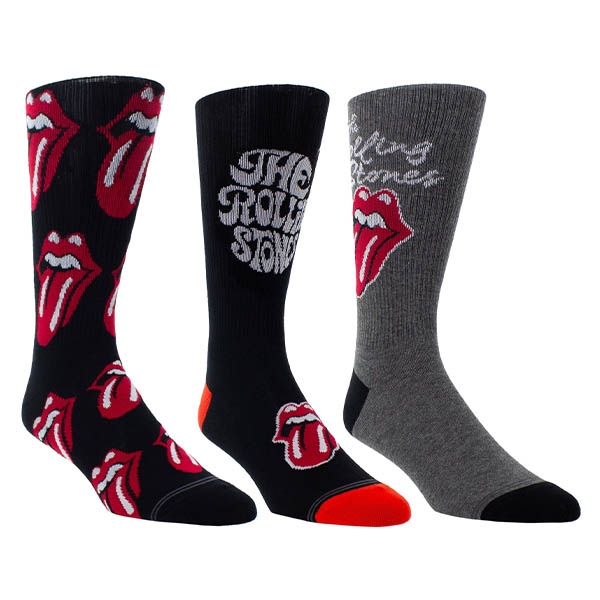 The Rolling Stones - Socks, 3 Pair Gift Box - 2