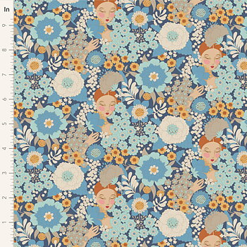 Tilda Wallflower Blue