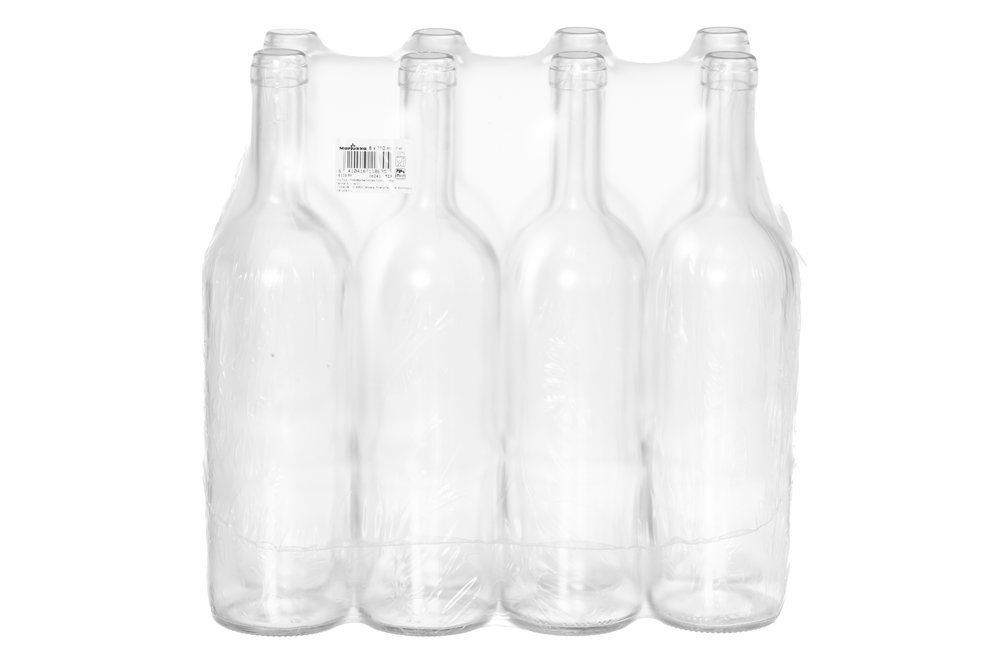 Glasflaska 750 ml - 8st - 2