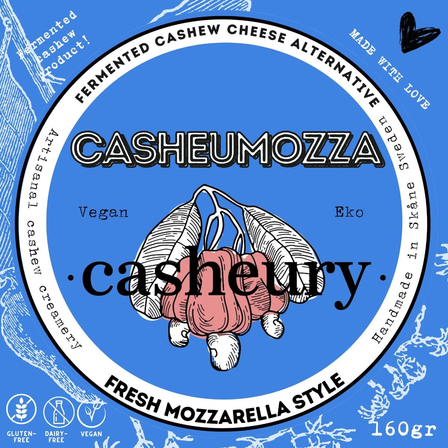 Pålägg Casheumozza 150g Casheury Eko