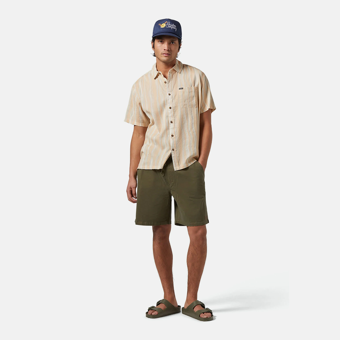 Brixton - Everyday Vintage Wash Short Washed Ivy Green - 4