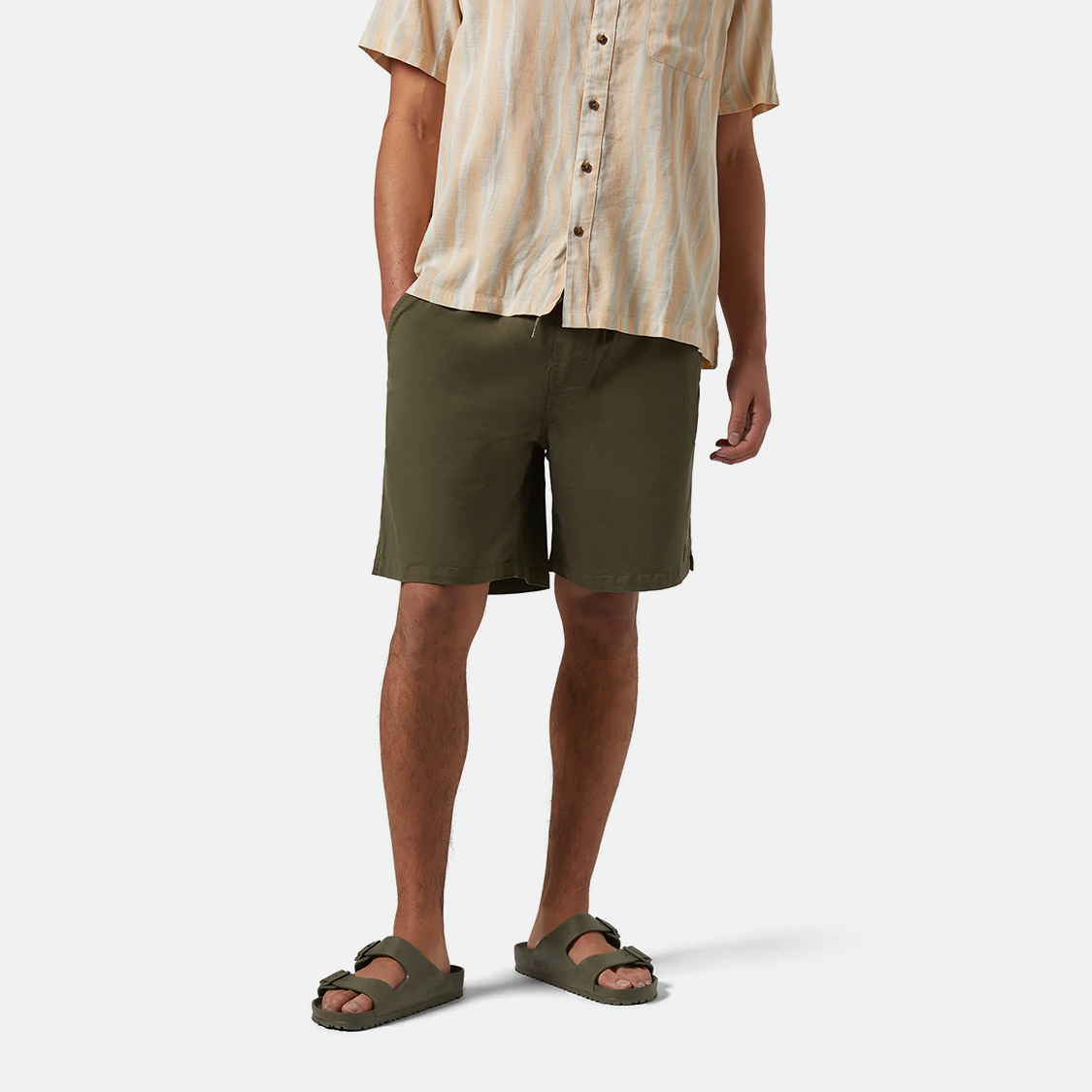 Brixton - Everyday Vintage Wash Short Washed Ivy Green
