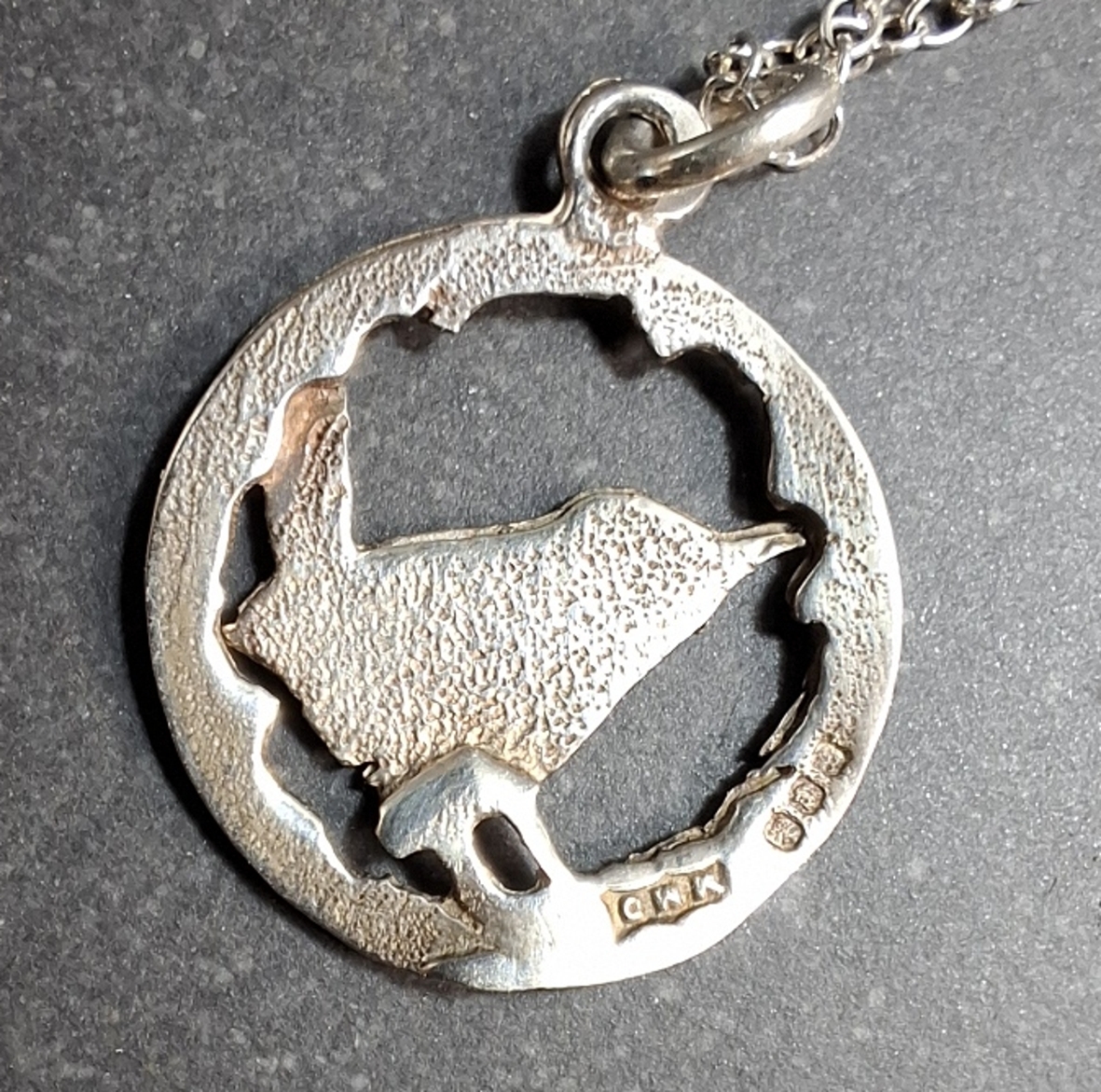 Fågel  Hänge i Sterling silver med kedja - 3