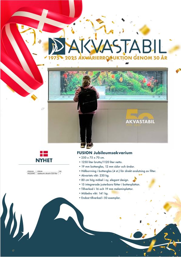 Akvastabil Fusion Akvarium och Möbel Paket LxBxH: 250x75x150 cm, 1200 liter - 3