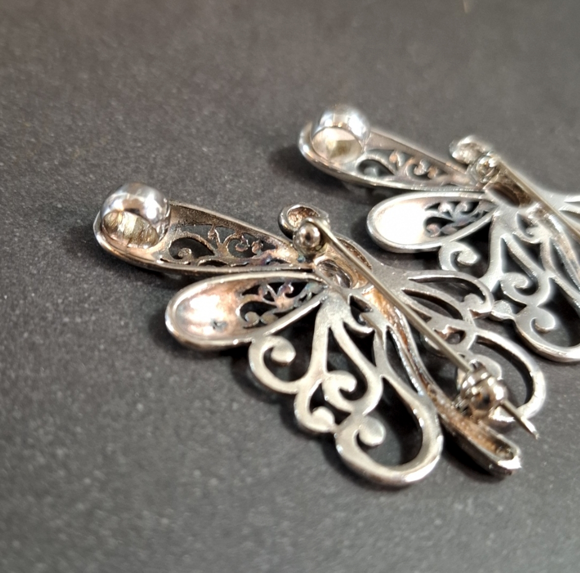 Fjäril Brosch /Hänge   i Sterling silver - 6