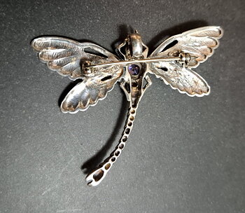 Trollslanden Brosch /Hänge  i Sterling silver / stenar