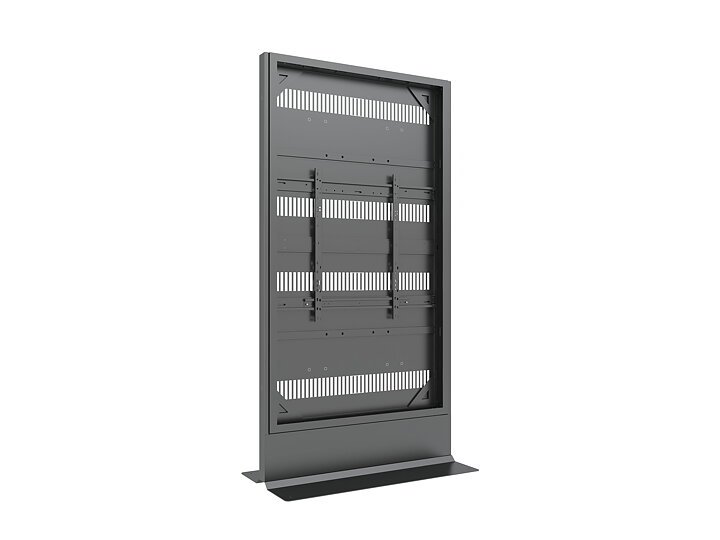 M Pro Series Enclosure 85” Totem Covered Floorbase Black