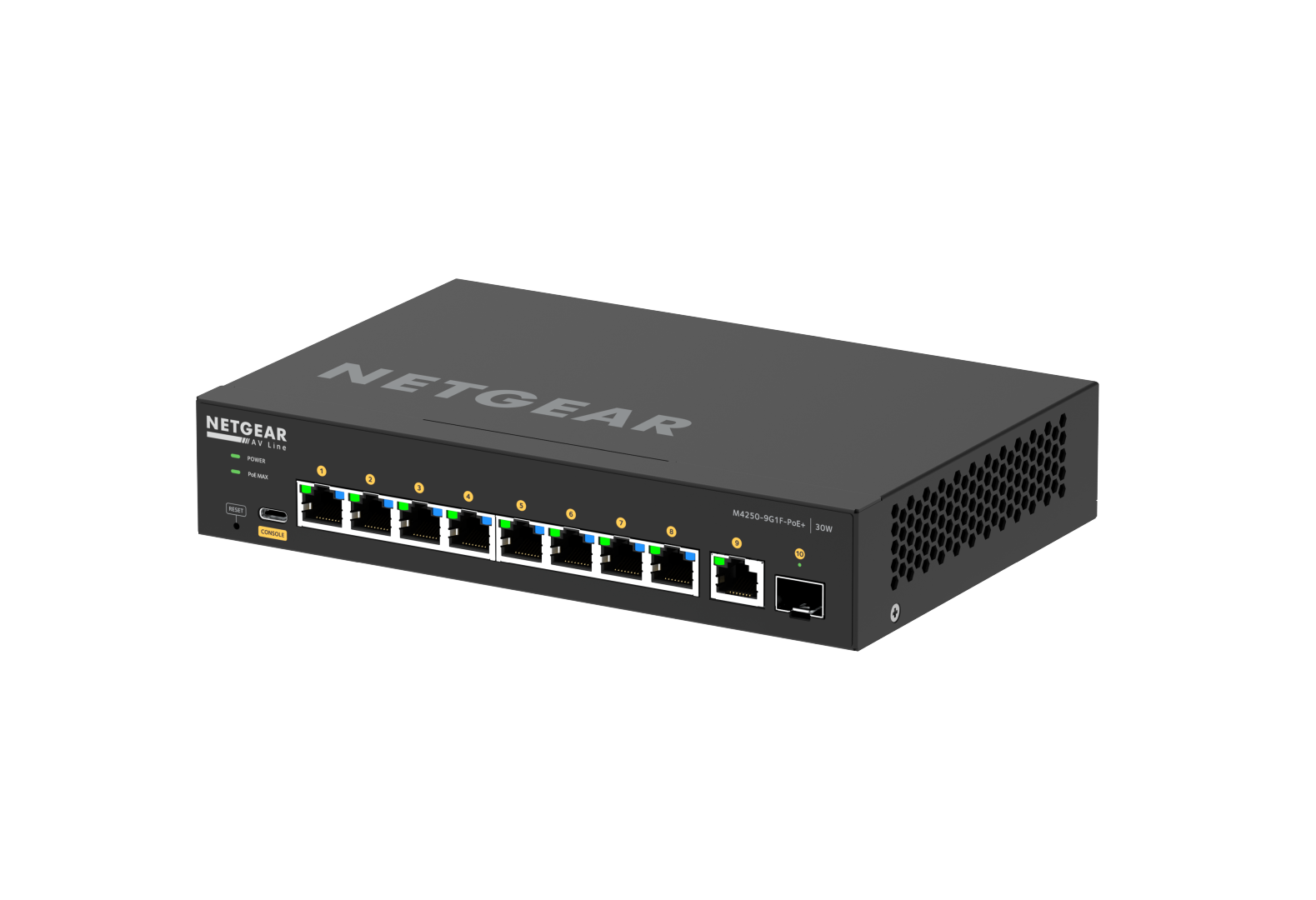 Netgear AV Line M4250-9G1F-PoE+ - 3