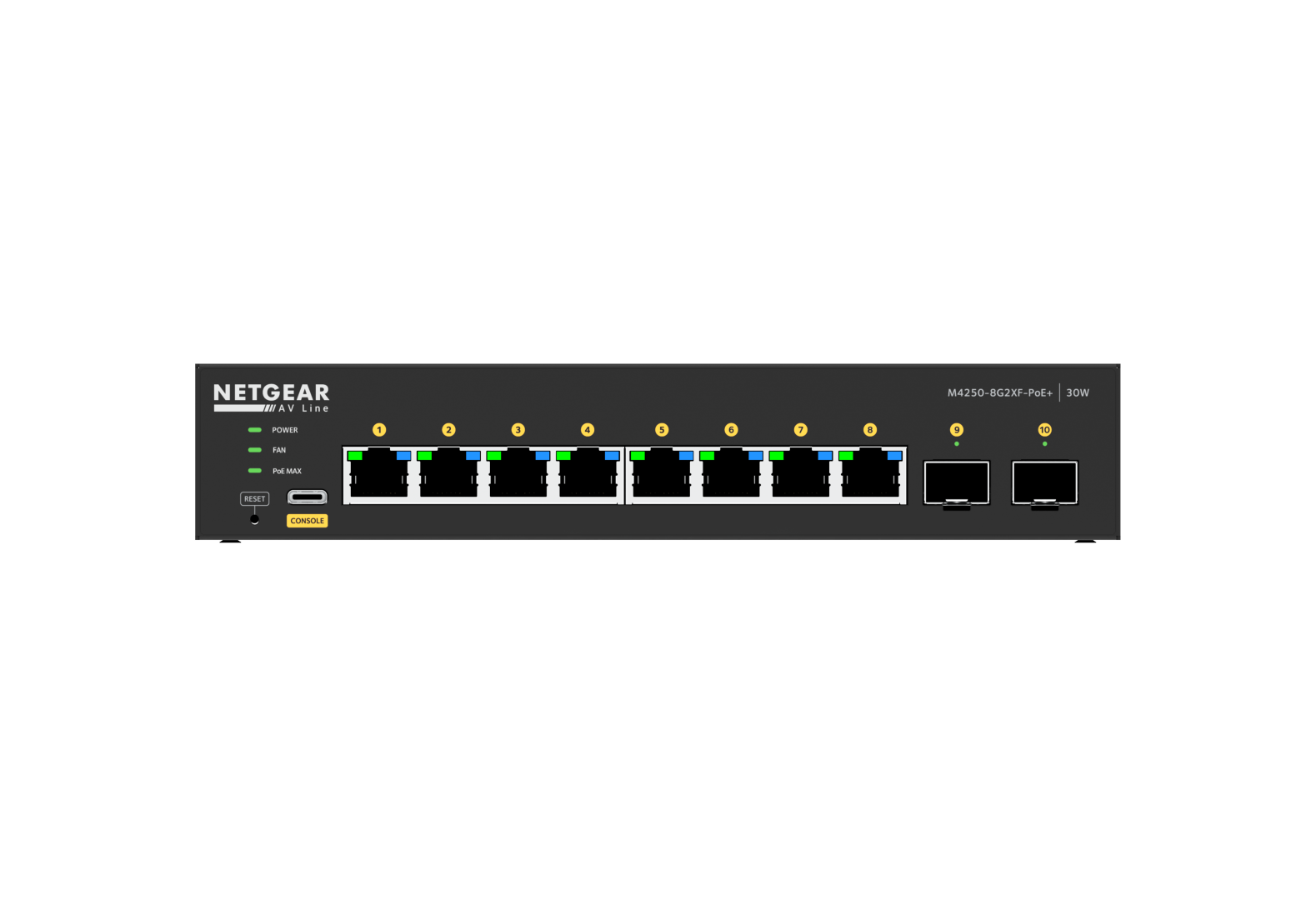 Netgear AV Line M4250-8G2XF-PoE+ - 14
