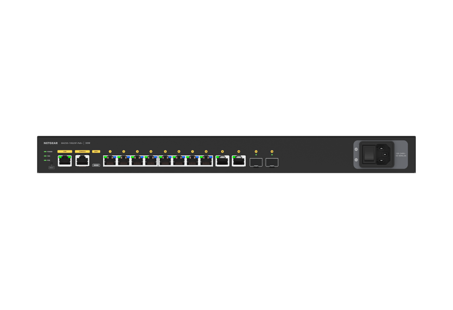 Netgear AV Line M4250-10G2XF-PoE+ - 5