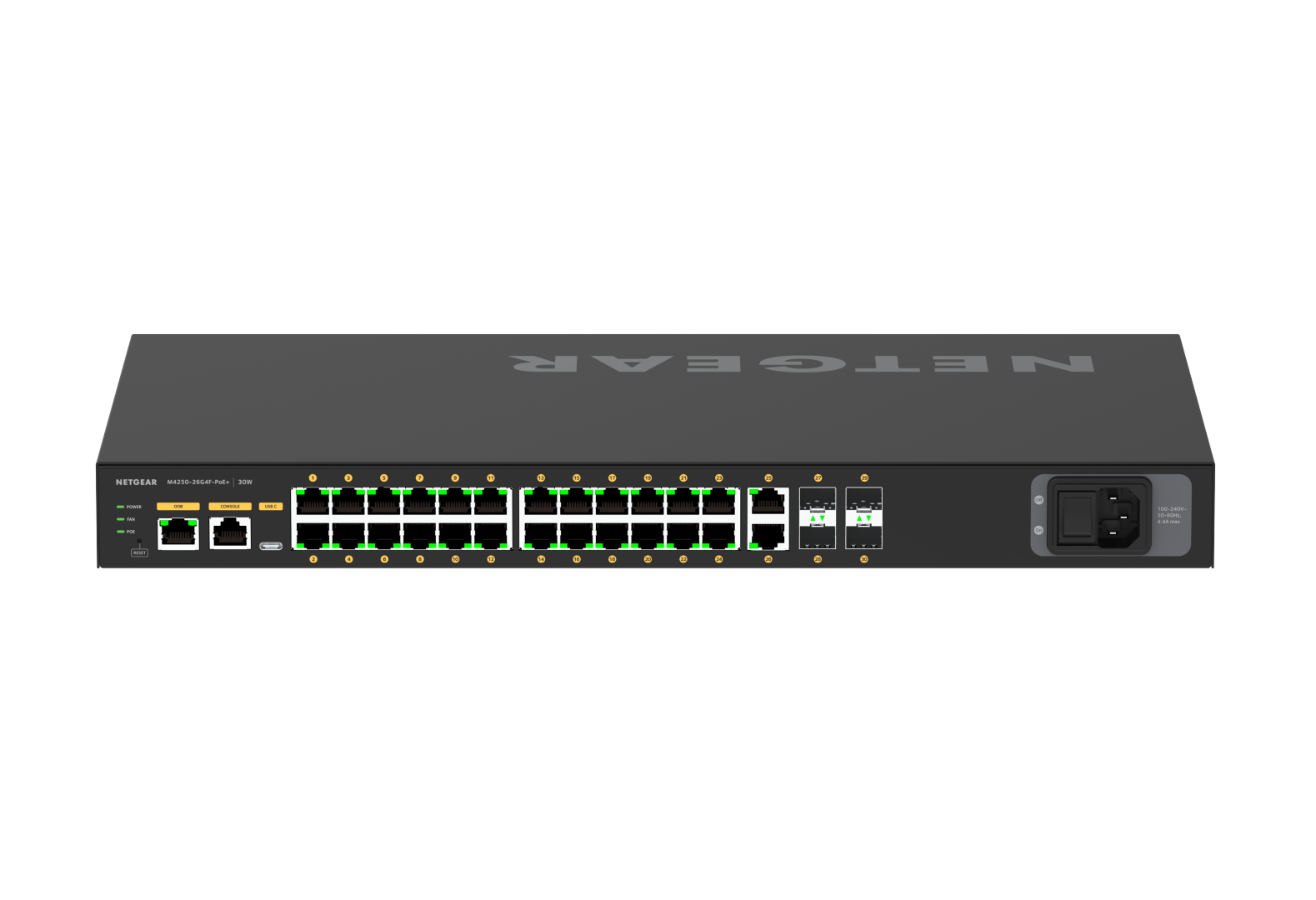 Netgear AV Line M4250-26G4F-PoE+ - 2