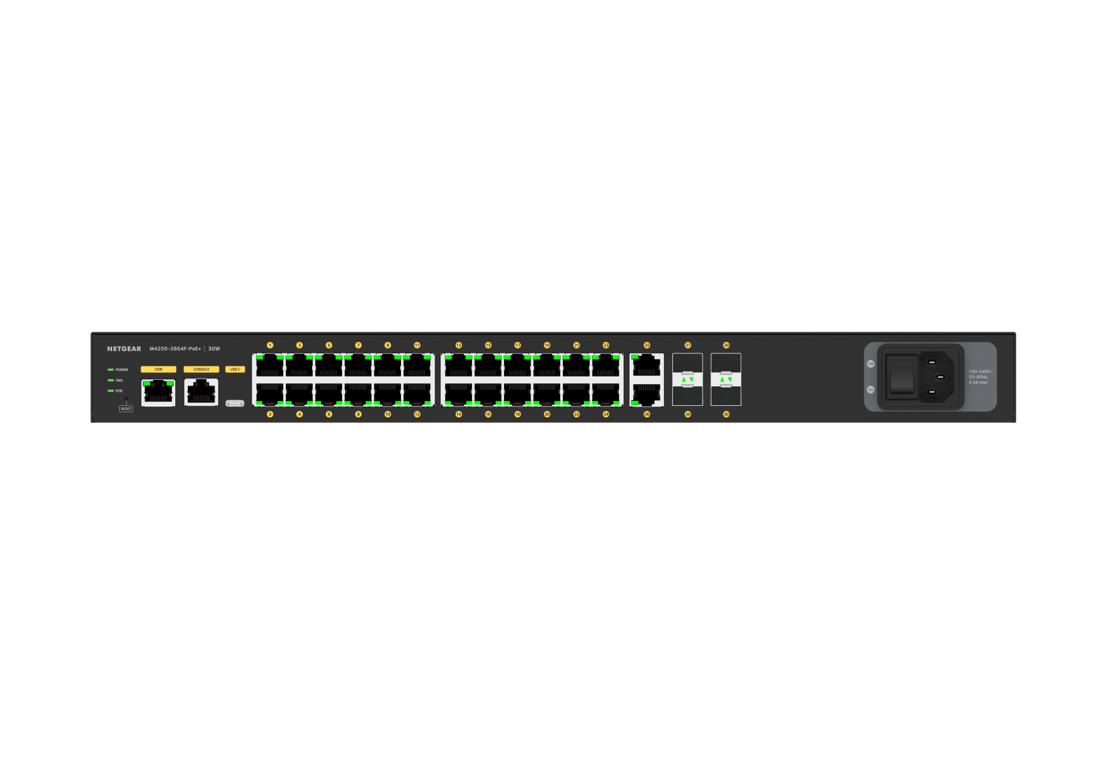Netgear AV Line M4250-26G4F-PoE+ - 4