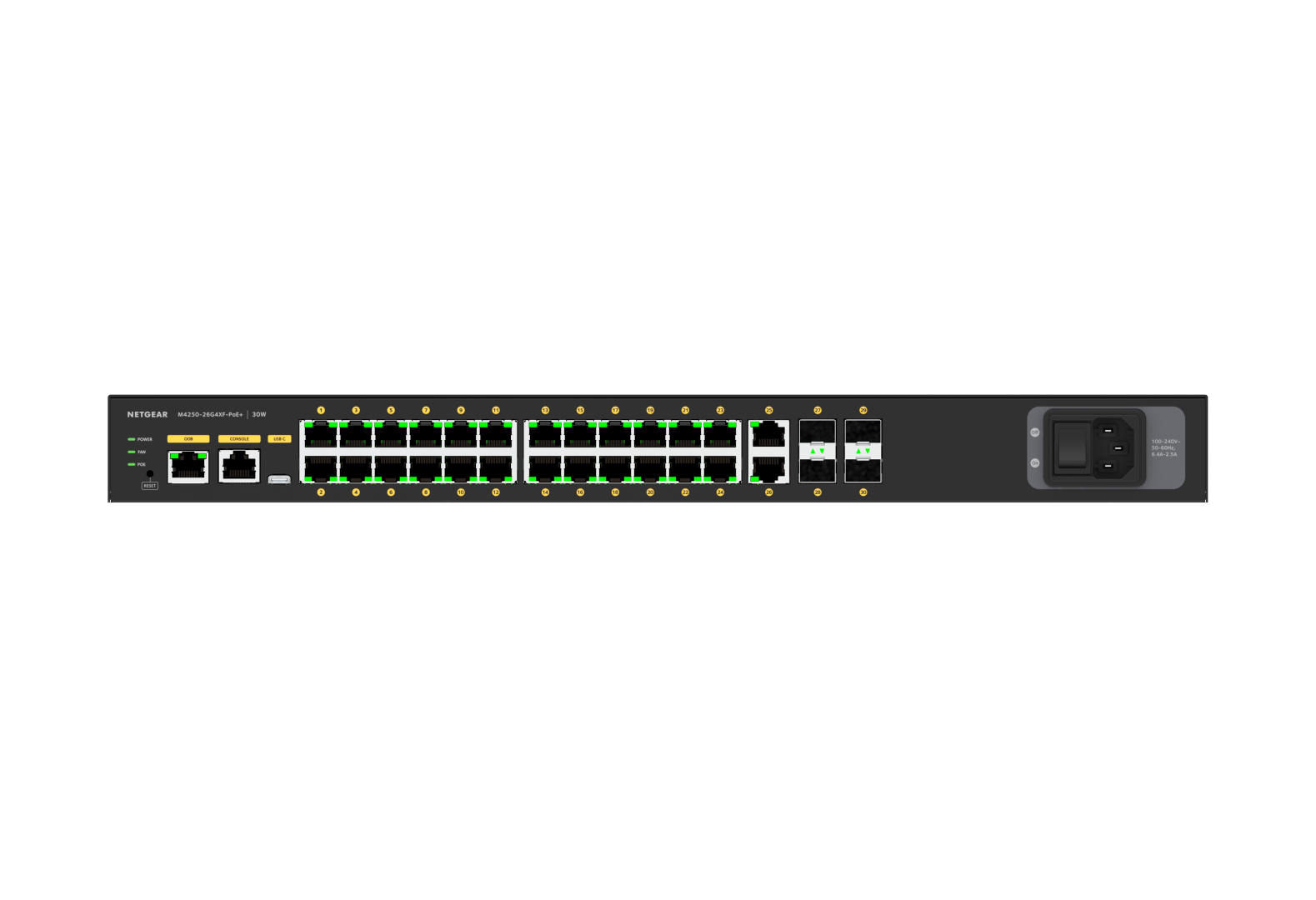 Netgear AV Line M4250-26G4XF-PoE+ - 8