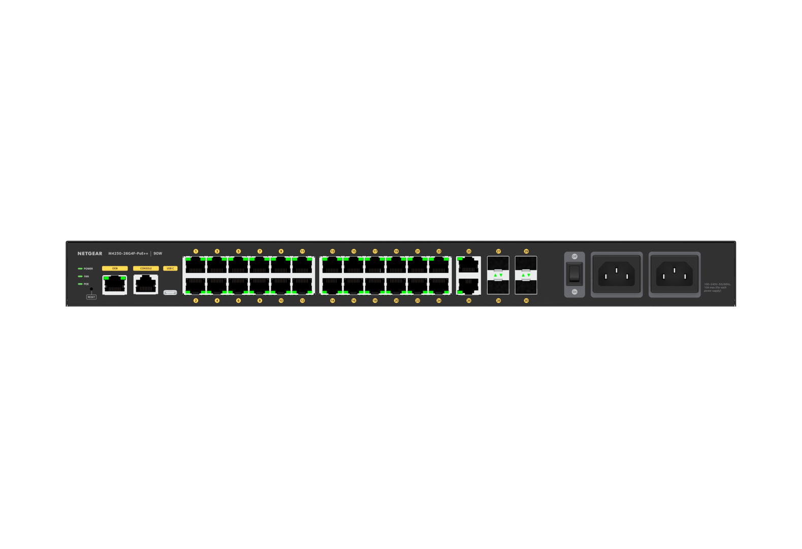 Netgear AV Line M4250-26G4F-PoE++ - 10