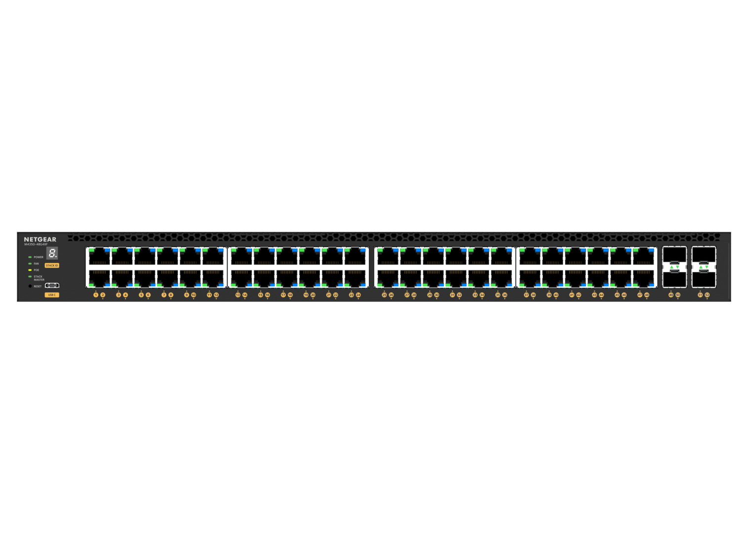 Netgear Managed Switch M4300-52G-PoE+ - 4