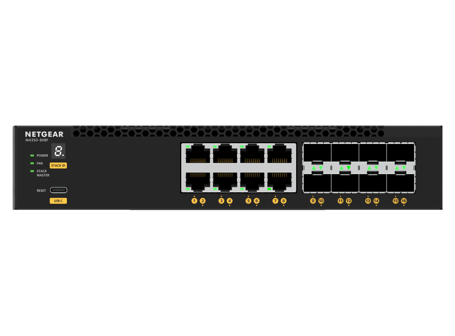 Netgear Managed Switch M4300-16X - 8