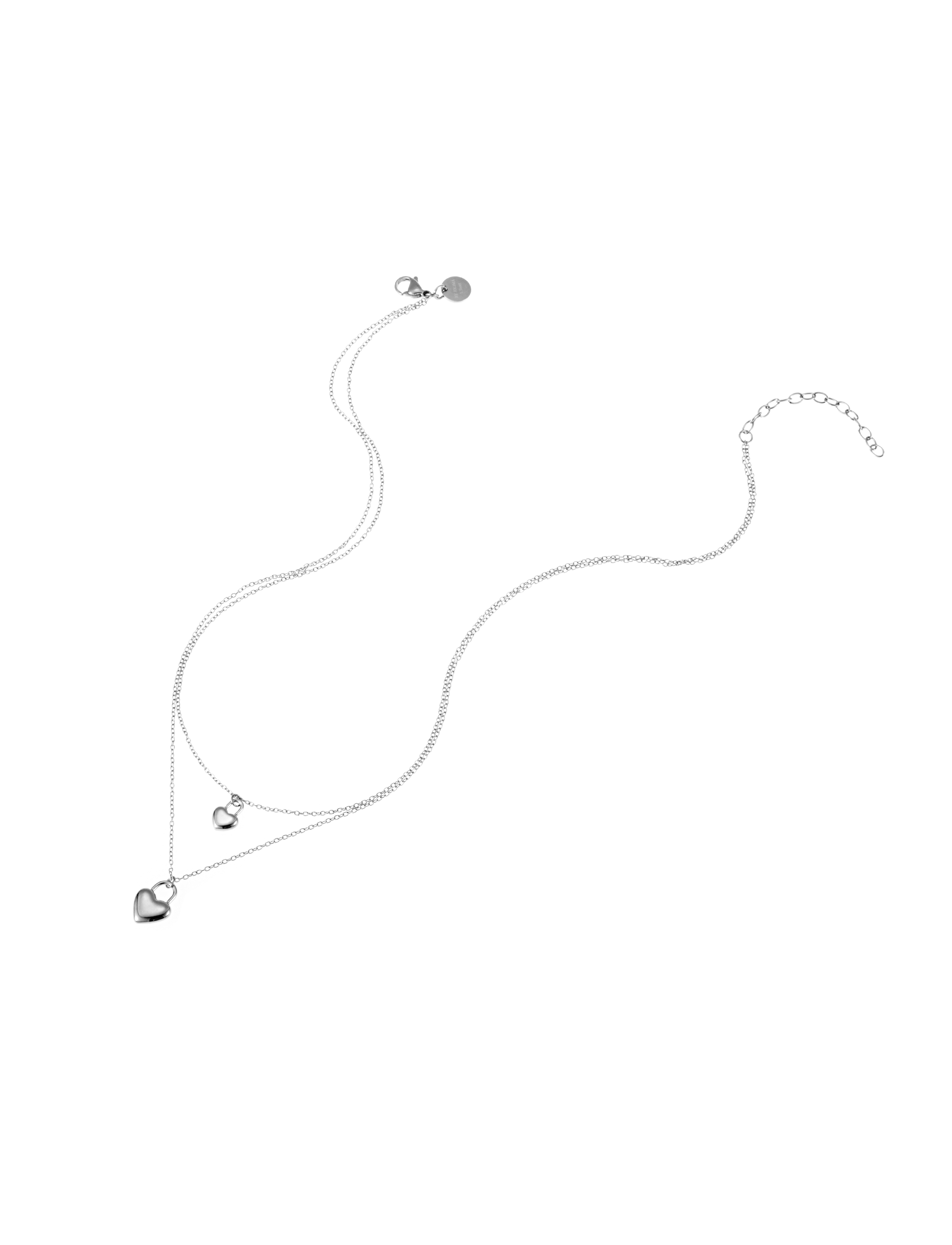 Heart locker necklace steel - 3