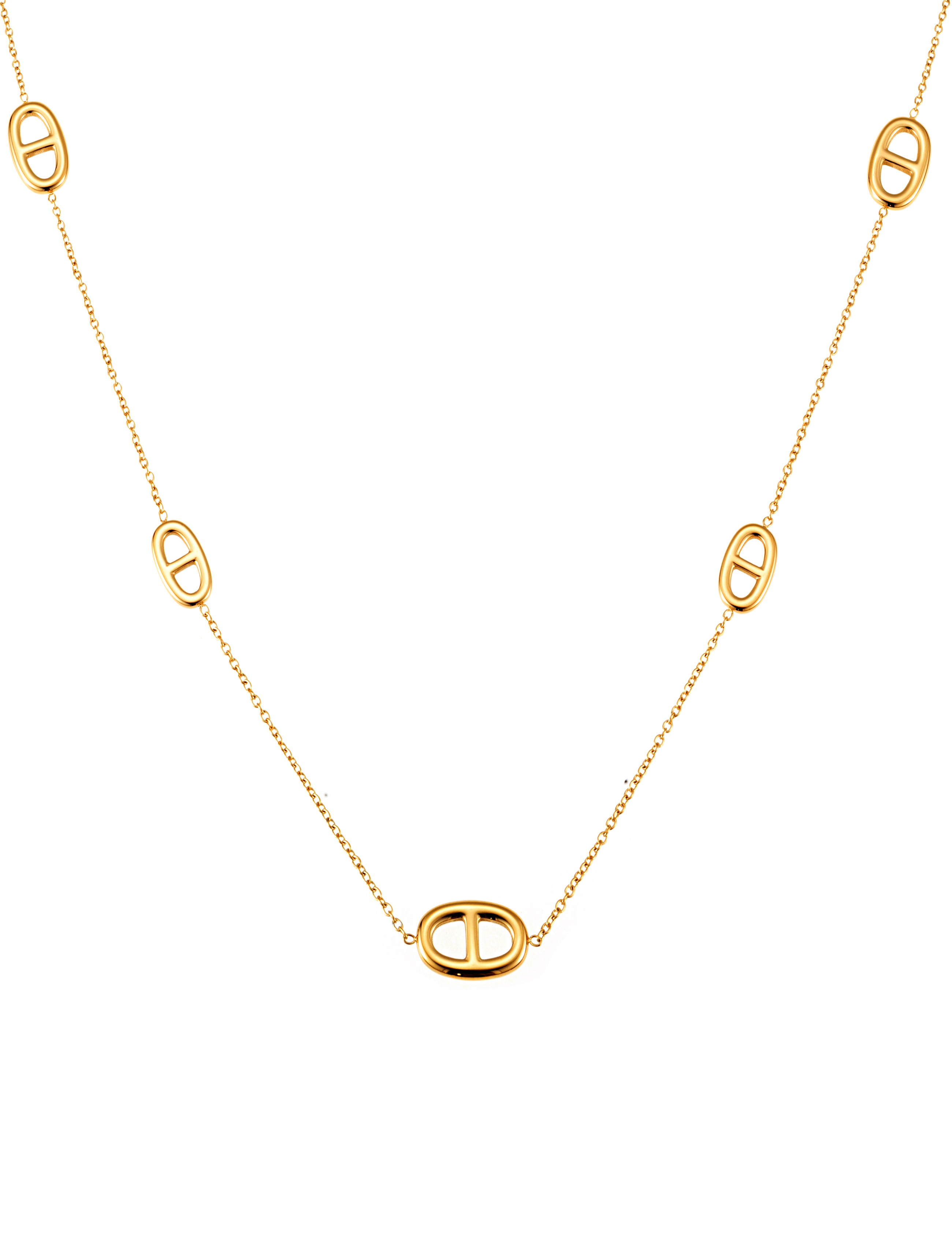 Celine long necklace gold