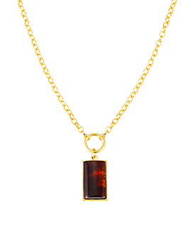 Como Necklace brown gold