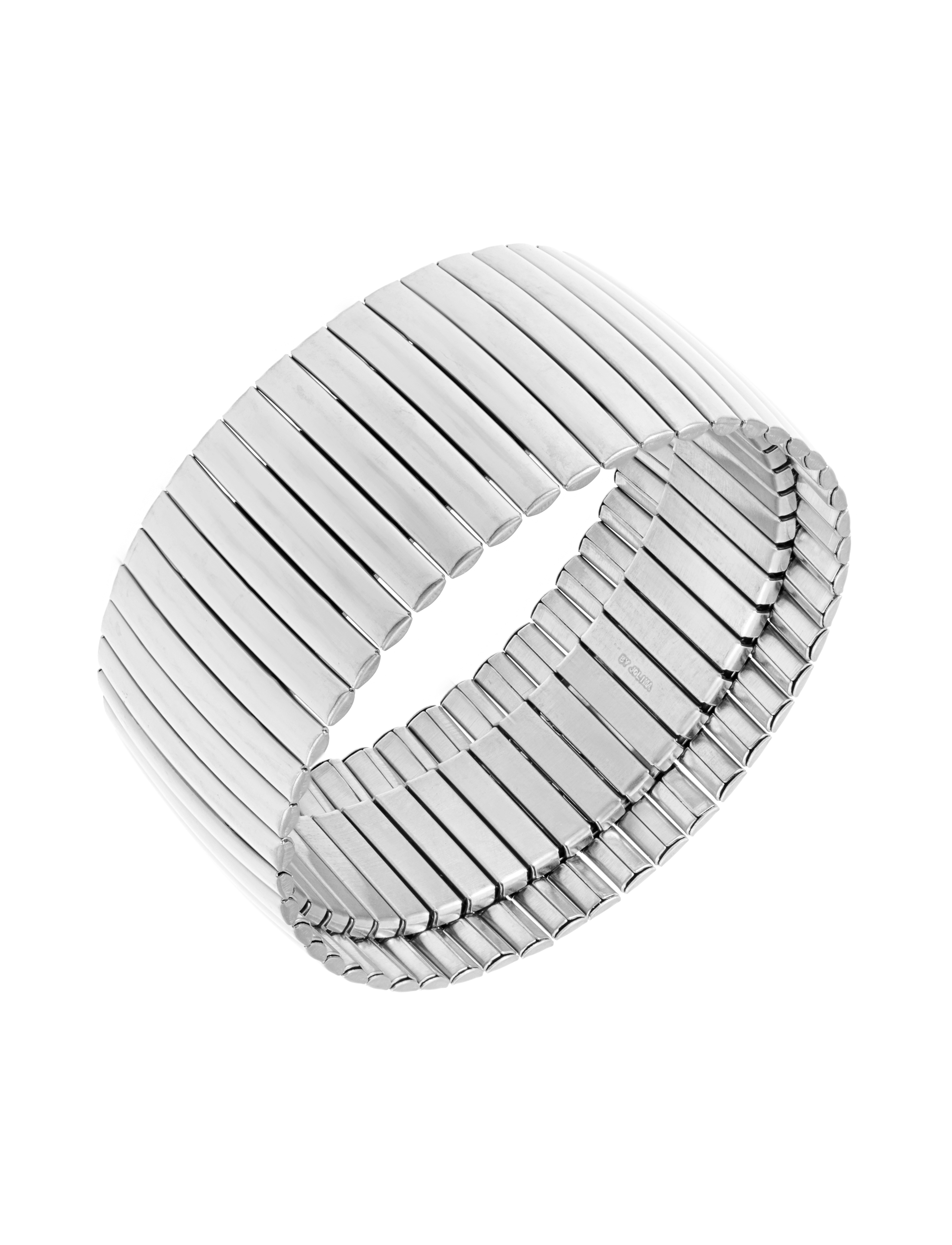 Garda large elastic bracelet steel