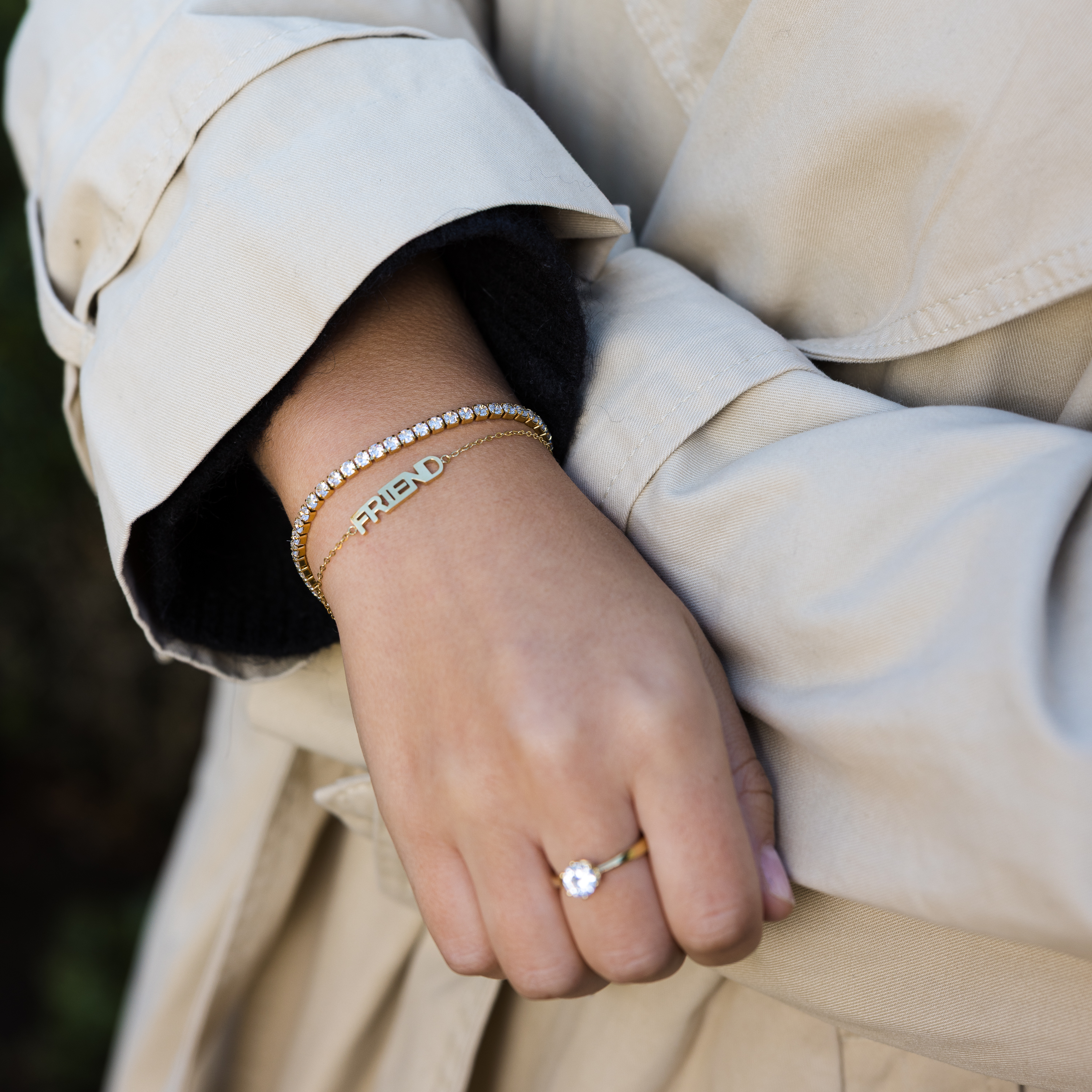 Friends bracelet gold - 2