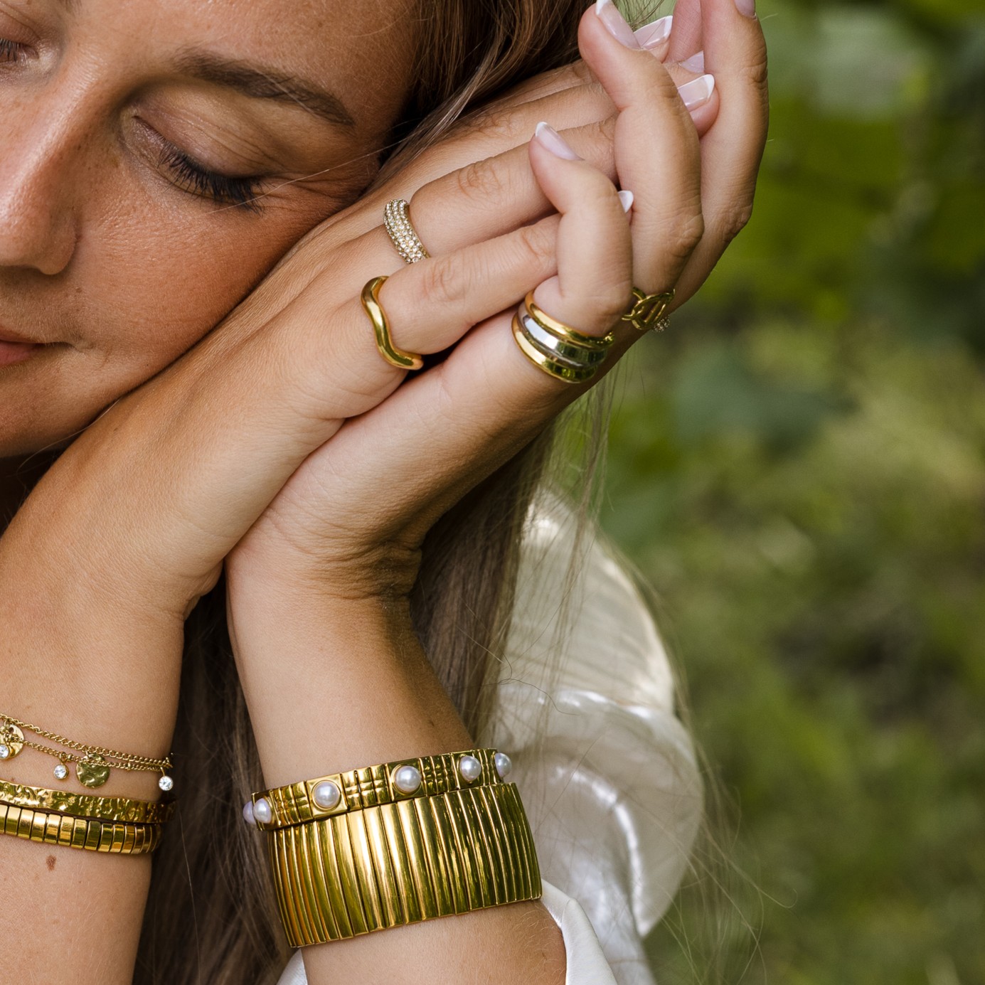 Wave ring gold - 3