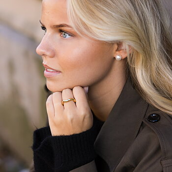 Wave ring gold