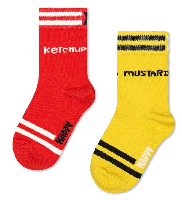 2-Pack Happy Socks Kids Ketchup Socks