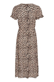 CRLINA DRESS - ANIMAL NEUTRAL - CREAM