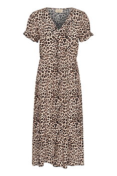 CRLINA DRESS - ANIMAL NEUTRAL - CREAM