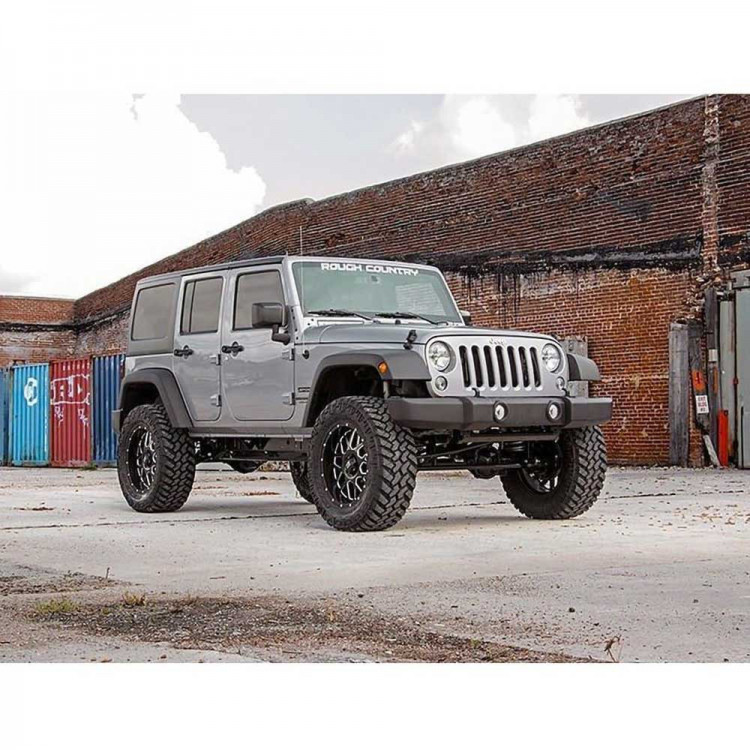 ROUGH COUNTRY 4" Lift kit inkl dämpare - Jeep JKU - 2