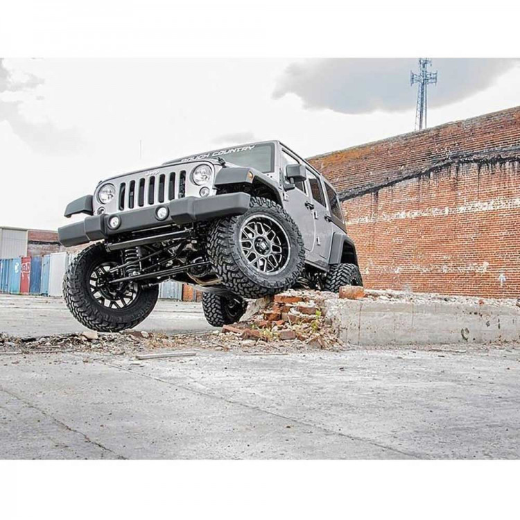 ROUGH COUNTRY 4" Lift kit inkl dämpare - Jeep JKU - 3