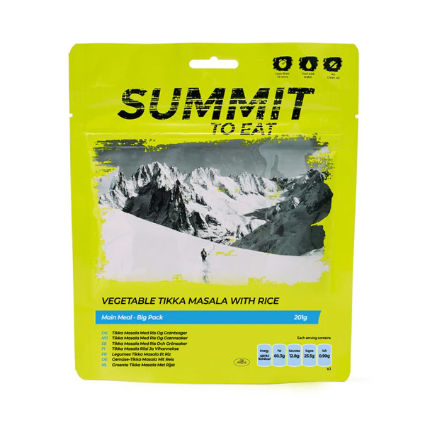 Summit To Eat | Vegtable Tikka with Rice | Frystorkad mat | 201g