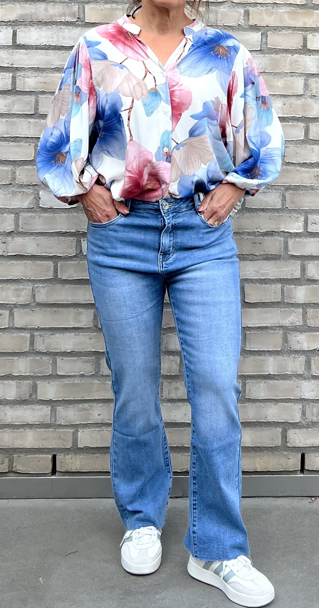 Cosy House Jeans Flared Denim Ljus - 8