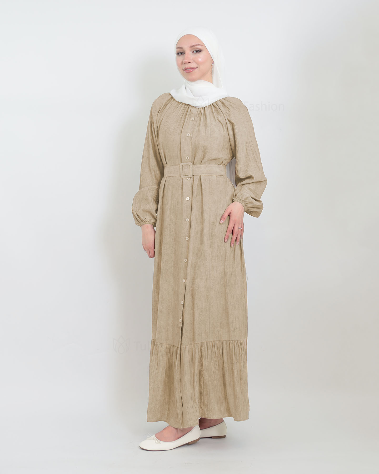 Maxi dress - Nude Beige - 2